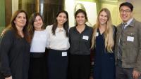 Students in Columbia's MS in Human Nutrition program gather at an event.